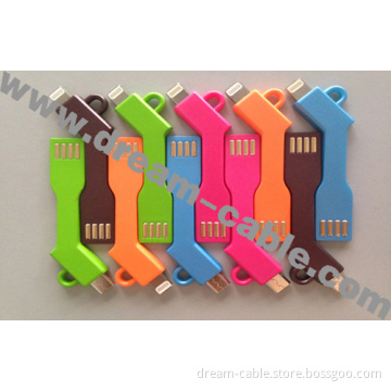 Foldable Keychain 8pin USB Cable for iPhone 5
